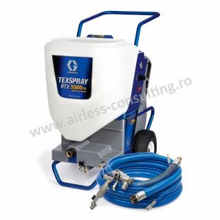 Pompa de decorativa si adeziv, pentru materiale texturate, Graco, RTX PX 5500, Exterior, 20.8 l min