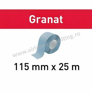 Rola abraziva Granat 115x25m P120 GR Festool