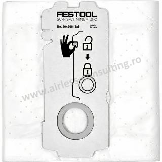 Sac de filtrare SELFCLEAN SC-FIS-CT MINI MIDI-2 5 CT15 Festool