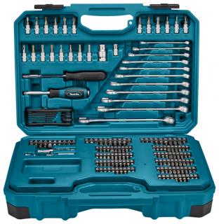 Set accesorii si scule de mana, 221 de piese, Makita
