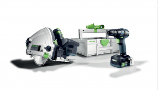 Set cu acumulatori Combo Universal TSC 55 K TXS 18 TB M 137, ToolBox TB M 137 gratuit - Festool