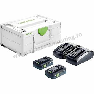 Set de energie SYS 18V 2x4, 0, TCL 6 DUO, Festool