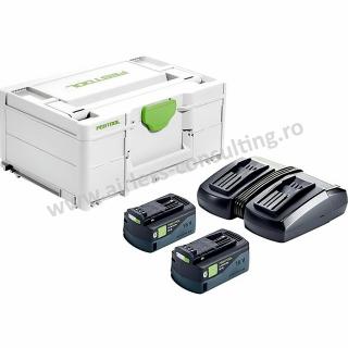 Set de energie SYS 18V 2x5, 0, TCL 6 DUO, Festool