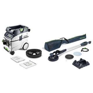 Set de slefuitor cu gat lung si aspirator PLANEX LHS-E 225 CTL 36-Set, Festool