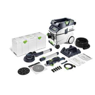 Set slefuitor glet de pereti cu gat lung PLANEX LHS2, 225, EQI si aspirator cu stativ CTL 36. Festool