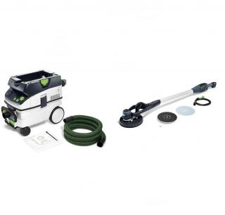 Slefuitor girafa, PLANEX LHS-E 225 EQ-CB, cu aspirator CTL 26 RENOFIX, Festool