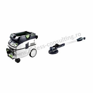 Slefuitor glet, girafa Festool LHS E 225 PLANEX + Aspirator CTL 26 E AC RENOFIX CLEANTEC, Festool