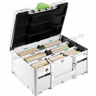 Sortiment de cepuri , zbiscuit,   DOMINO XL din lemn de fag DS XL D12 D14 128 BU Festool