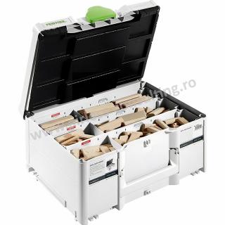 Sortiment de cepuri , zbiscuit,   DOMINO XL din lemn de fag DS XL D8 D10 306 BU Festool