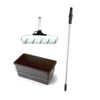 Trafalet profesional Anza Titex MAXIRULL, 41.5 cm cu galeata 25L si prelungitor 115 cm