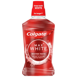 Apa de gura Colgate Max White cu efect de albire, 500 ml