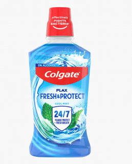 Apa de gura fara alcool Plax Cool Mint, 500 ml