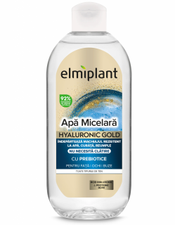 Apa micelara Elmiplant Hyaluronic Gold, 400 ml