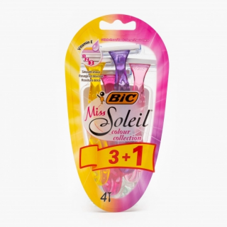 Aparat de ras BIC Miss Soleil Colour Collection, Femei, 4 buc