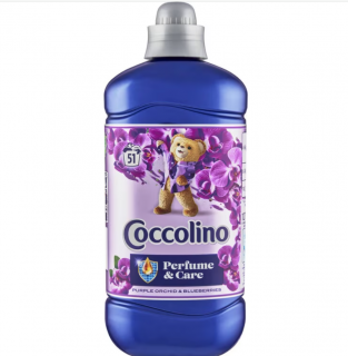 Balsam de rufe Coccolino Purple Orchid Blueberries, 1.275 l, haine moi si catifelate, 51 spalari