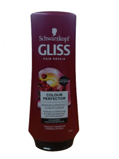Balsam Gliss Colour Perfector pentru par vopsit, nuantat sau cu suvite, 200 ml