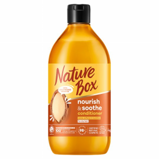 Balsam Nature Box cu ulei de argan 100% presat la rece, formula vegana, 385 ml