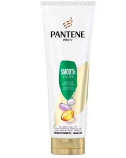 Balsam Pantene Pro-V Smooth  Sleek pentru par indisciplinat, 220 ml