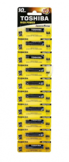 Baterii Alcaline Toshiba,R3 10Buc Set High Power