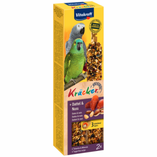 Baton pentru papagal Vitakraft Kracker Curmale  Arahide 180 g