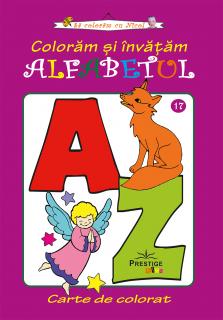 Coloram si invatam alfabetul - carte de colorat