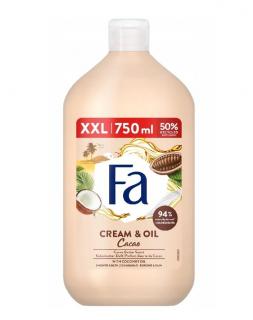 Crema de baie si dus Fa Cream  Oil Cacao, 750 ml