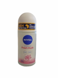 Deodorant antiperspirant Nivea Fresh Musk Roll-On, 50 ml