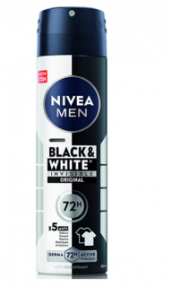Deodorant spray Nivea Deo masculin Invisible for BlackWhite Power, 150 ml