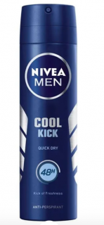 Deodorant spray Nivea Men Cool Kick, 200 ml