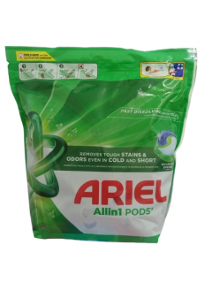 Detergent capsule ARIEL All in One PODS Mountain Spring, 65 spalari