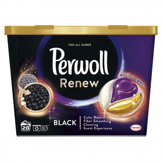 Detergent capsule Perwoll Renew  Care, Black, 28 spalari