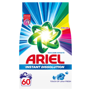 Detergent de rufe automat Ariel Touch of Lenor Fresh, 4.5 kg, formula concentrata, 60 spalari