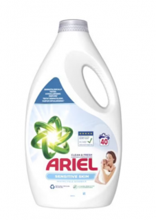 Detergent de rufe lichid Ariel Baby Sensitive Skin , 40 spalari, 2000 l