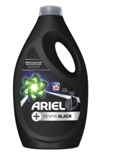Detergent de rufe lichid Ariel, Revita Black, 1.870 ml, reda stralucire culorilor inchise, 34 spalari