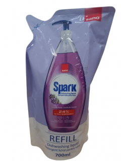 Detergent de vase Sano Spark Lavanda - Rezerva 700 ml