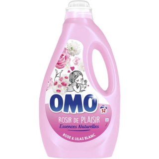 Detergent Lichid OMO Pink White Liliac 2.6L, 52 Spalari