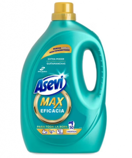 Detergent lichid pentru Rufe Asevi Max Eficacia, 50 Spalari