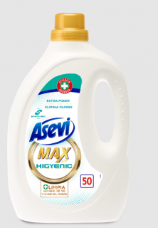 Detergent lichid pentru rufe igienizant Asevi, Max Higyenic, 50 Spalari