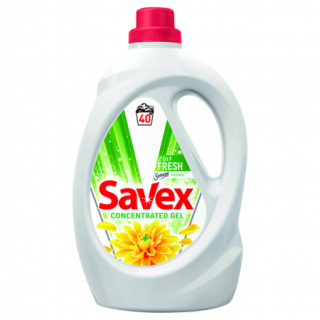 Detergent lichid SAVEX 2IN1 FRESH, 40 spalari, 2,2L