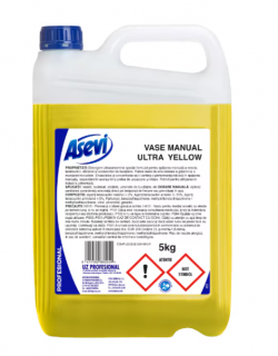 Detergent Vase Manual Ultra Yellow Asevi Profesional 5 kg