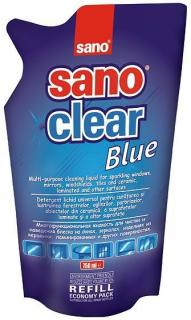 Detergenti geamuri Sano Clear Blue - Rezerva 750 ml