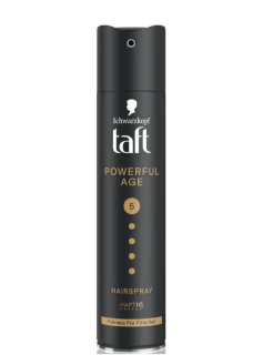 Fixativ Taft Power  Fullness, nivel fixare 5, formula vegana, 250 ml
