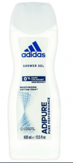 Gel de dus hidratant adidas adipure cu 0% sapun si colorant, Femei, 400 ml