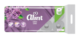 Hartie igienica Alint Practic cu parfum de Liliac, 3 straturi, 10 role