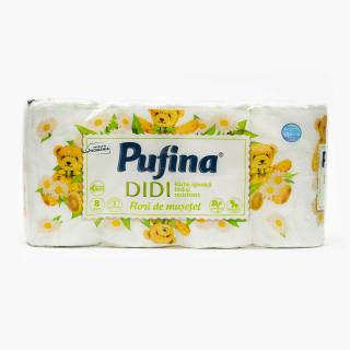 Hartie igienica Pufina Didi musetel, 8 role