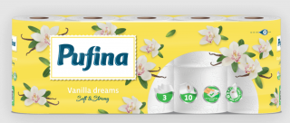 Hartie igienica Pufina Vanilla dream 10 role