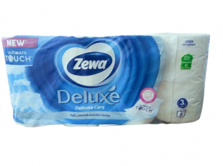 Hartie igienica Zewa Deluxe Delicate Care, 3 straturi, 8 role