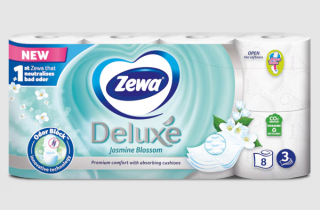 Hartie igienica Zewa Deluxe Jasmine Blossom, 3 straturi, 8 role