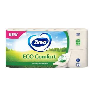 Hartie Igienica, Zewa Eco Comfort 8 Role, 3 straturi