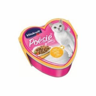 Hrana completa pentru pisici Vitakraft Poesie cu Pui si Legume 85 g